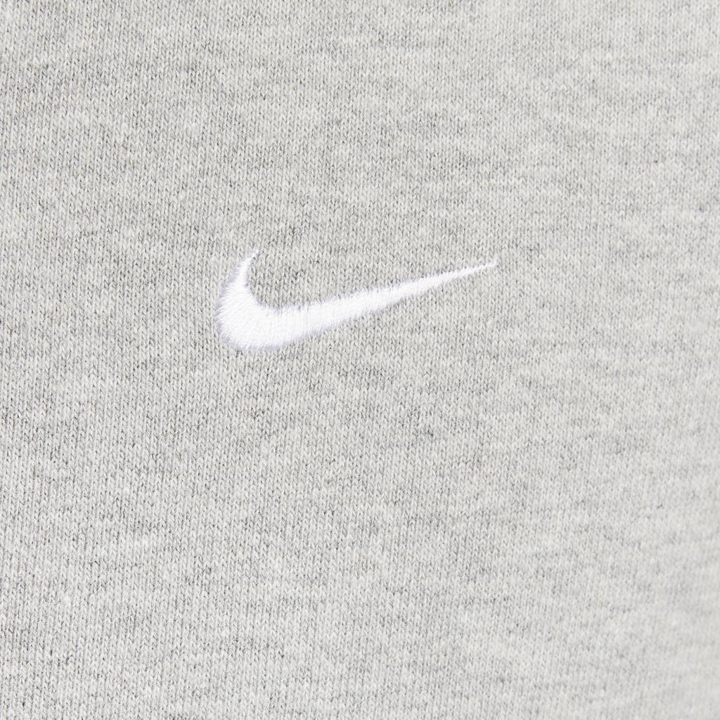 Nike Solo Swoosh Full Zip Hoodie Dark Grey Heather/White Men Streetwear DR0403-063