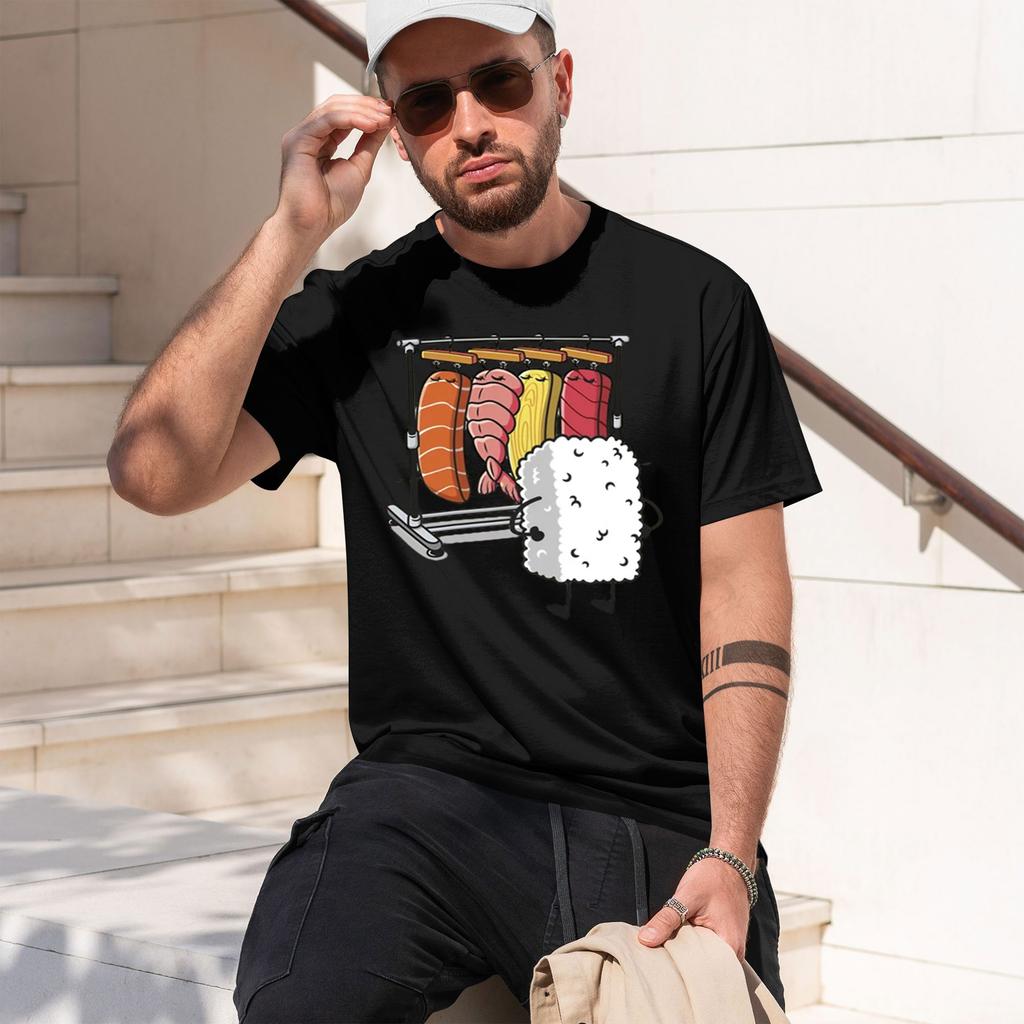 Sushi Warobe T Shirt Wounisex Unisex Funny High Quty Tshirt Grh T Shirts Loose Shortsve Pritned Tshirt Unisex Tops 2026 New Model Unisexs