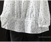 Spring 2026 Women's Polka Dot Embroidered Jacquard Shirt with Back Buttons
