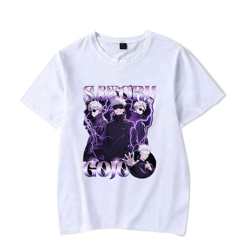 Hot Anime Gojo Satoru T-Shirt Men Women T Shirt Cosplay Clothes Streetwear Tee Shirt Plus Size Tops