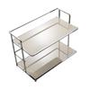 Scaffale portaoggetti da scrivania Organizzatore per bancone del bagno Doppio risparmio Cosmetico