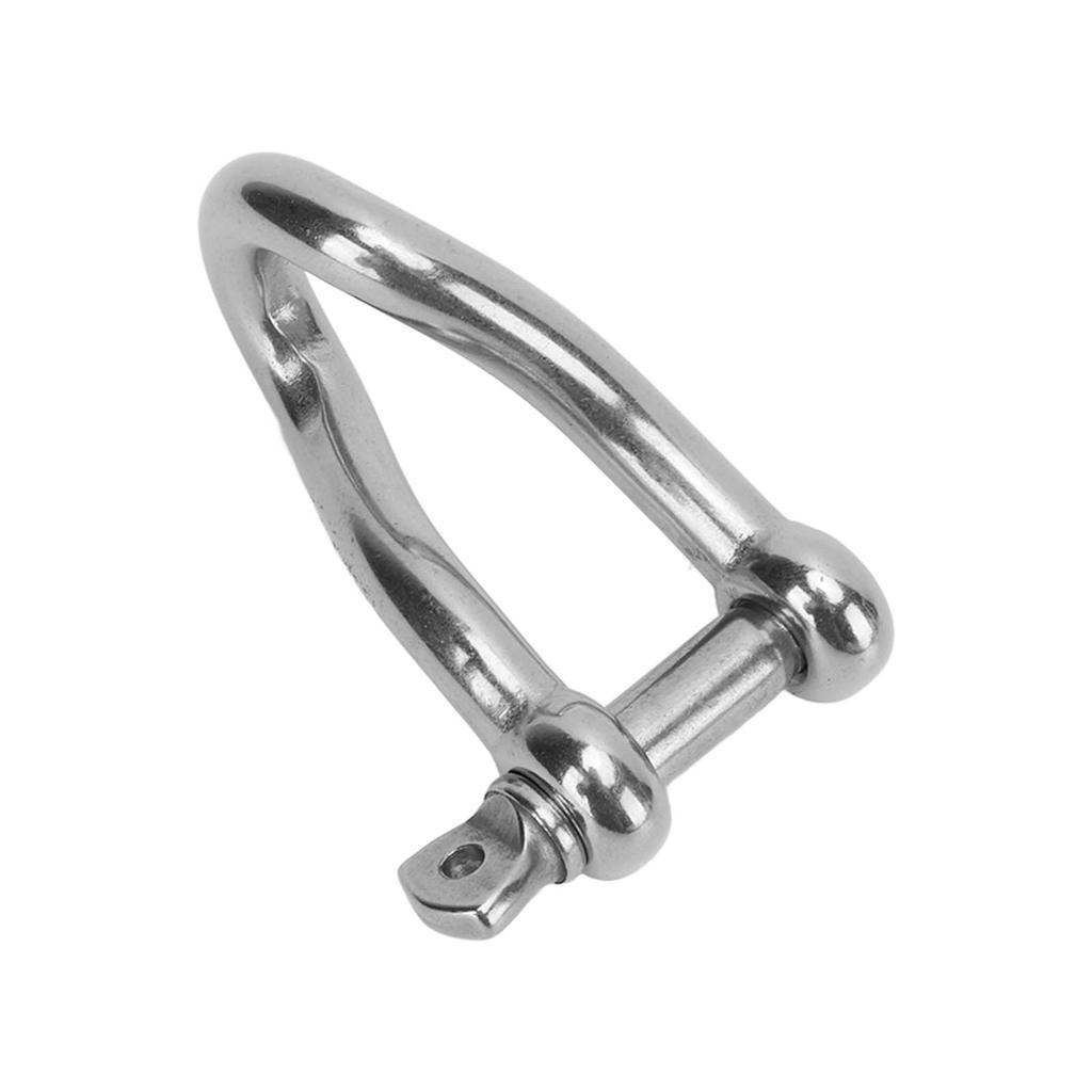 12mm Edelstahl Twist Schäkel mit Schraubbolzen Hohe Bruchlast für Marine Yachten
