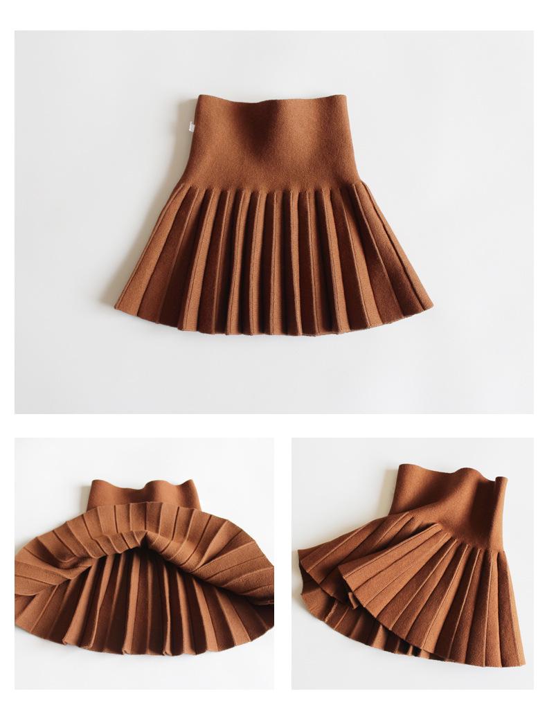Girls' Midi Skirts: Princess Pleated Puffy Dresses for Kids