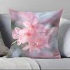 fashion Cherry Blossom Pillow Case Anti-dustmite Pillowcase Invisible zipper silky short plush Sofa cushion cover