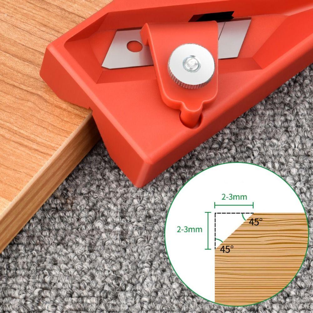 ABS Plasterboard Chamfering Planer Tilt 45° Oblique Angle Edge Trimming Woodworking Beveling Tool Durable High Efficiency