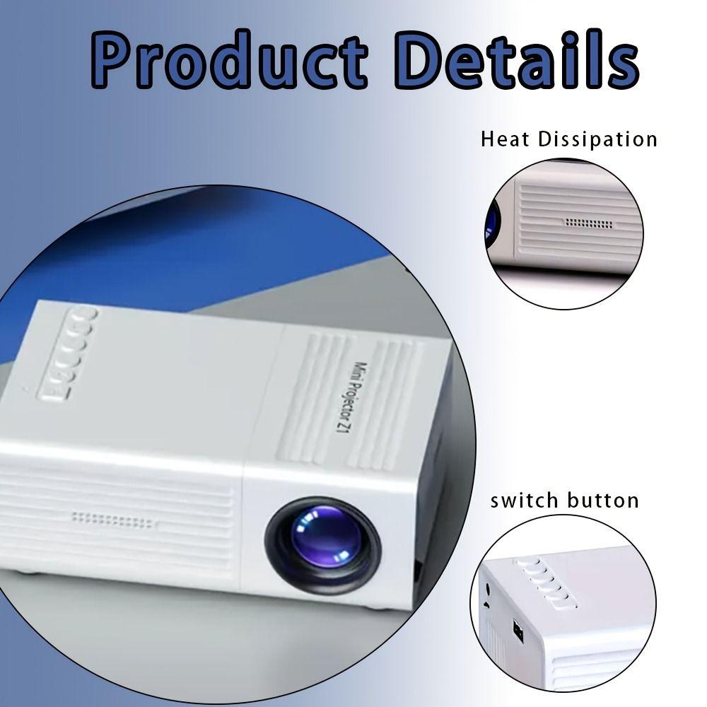 Remote Control Mini Projector Built-in Speaker Home Theater Projector  Home Theater