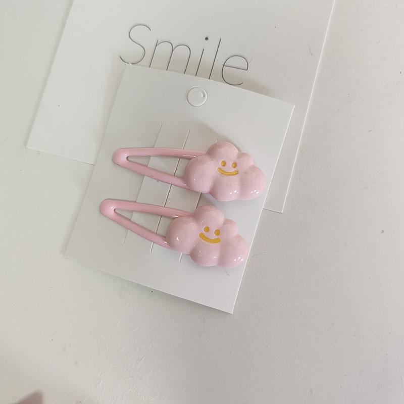 

2 шт. Милые красочные облачные заколки для волос BB, боковые заколки для волос для девочек, детей, детские повязки на голову, корейские аксессуары для волос, головные уборы