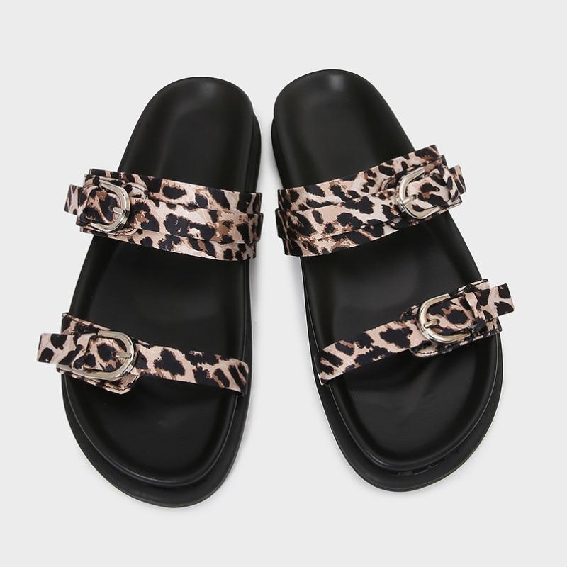 Fashion Retro Cross Band Women's Beach Shoes Thick Sole 2025 Summer Casual Outdoor Ladies Slippers Big Size Non Slip Female Slides