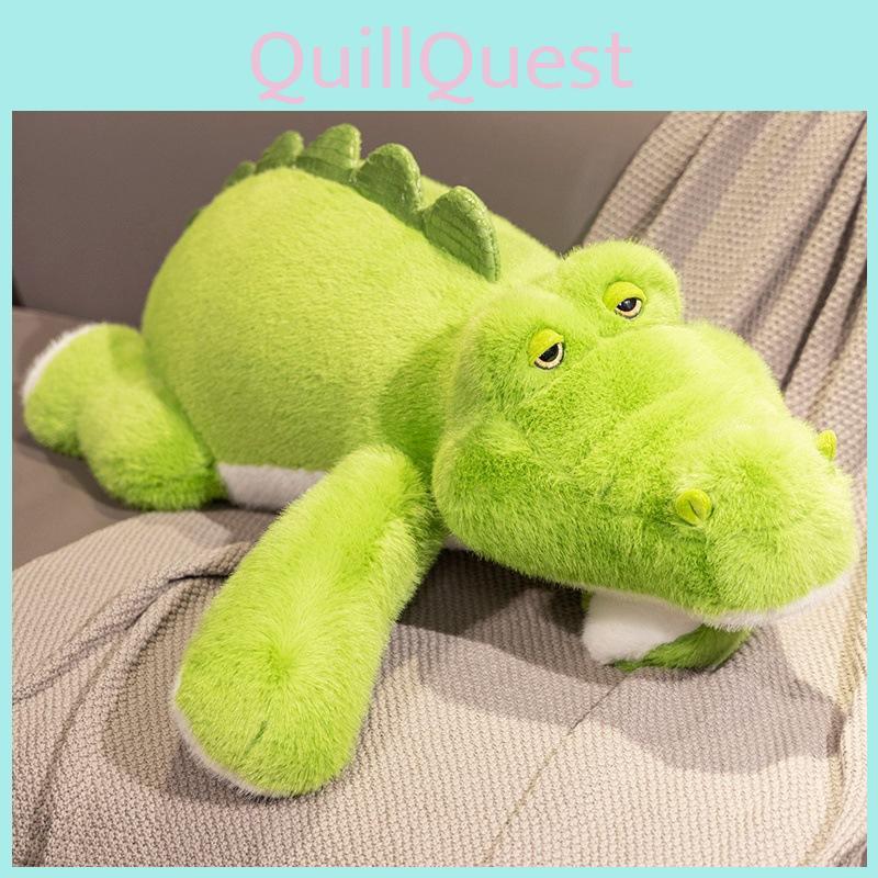 Adorable Cartoon Style Plush Crocodile Pillow Doll Soft Pp Cotton Toy For Girls