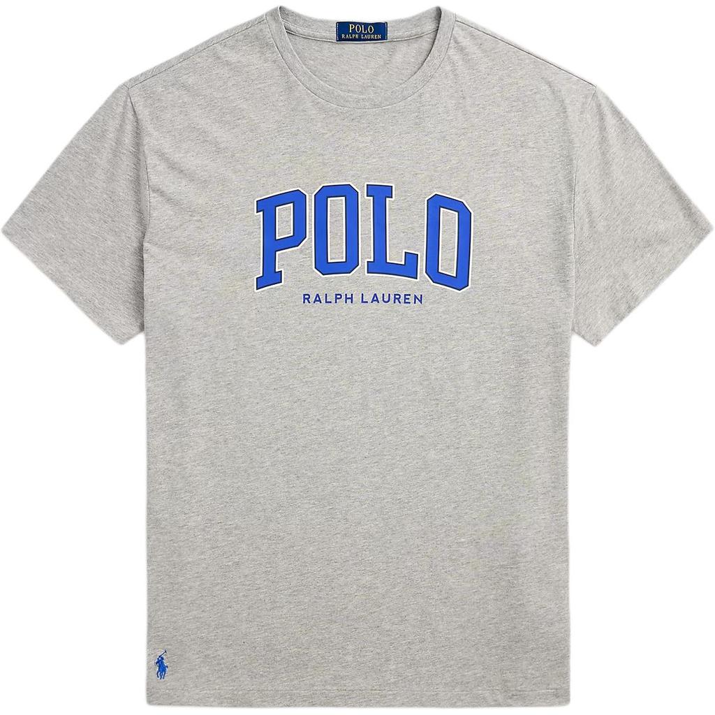 Polo Ralph Lauren Logo Plain Knit Short Sleeve T-Shirt Men Tops Gray 100040512