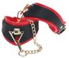 Ankle Cuffs Milan Black and Red - Ouch! International - Handcuffs