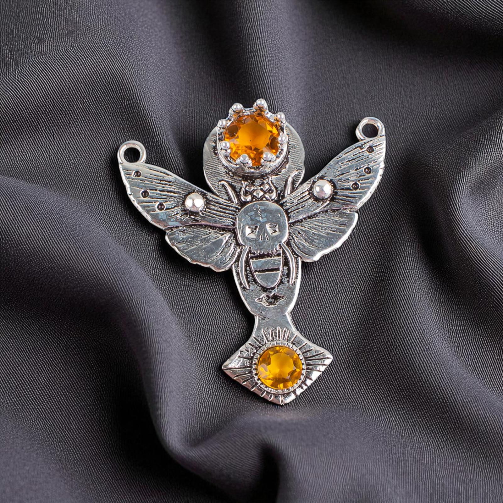 

Natural Citrine Gemstone 925 Sterling Silver Jewelry Pendant 1.5 Gift For Wife CP-10-1