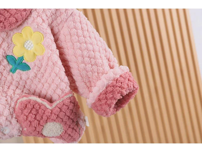 Kuscheliger Flanell-Winterpyjama für Babys – Warmes und flauschiges Nachtwäscheset für Kinder