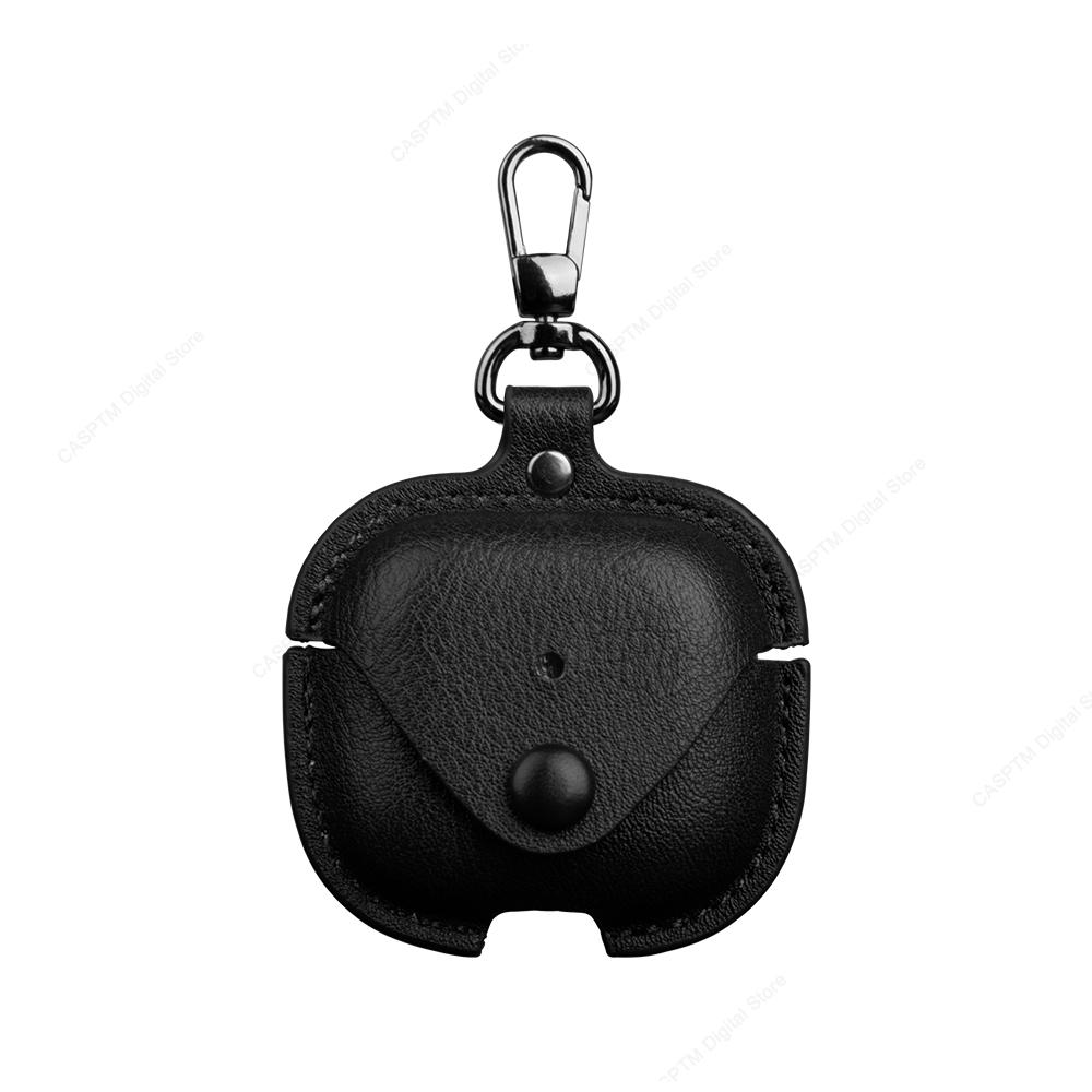 1PC Retro Ledertasche für AirPods 4 Business Kopfhörerhüllen für Apple AirPods 4 4. Generation 2024 Cover Headset Shell mit Haken
