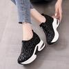 Spring New Slope Heel Fashion Inner Height Increase Leopard Print Casual Single Shoes Foreign Trade Versatile Height Increase Women's Shoes