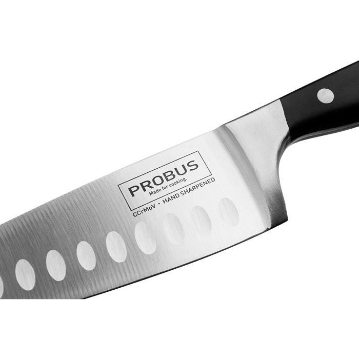 Probus trinity couteau de chef grand - petit couteau de cuisine premium couteau universel en acier inoxydable pour