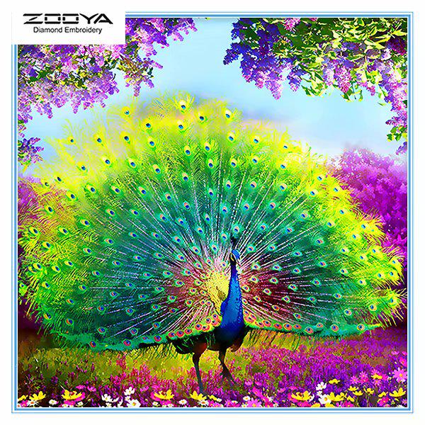 

ZOOYA DIY 5D Бриллиантовая живопись Принцесса Павлин Вышивка крестиком Мозаика Домашнее украшение Подарок