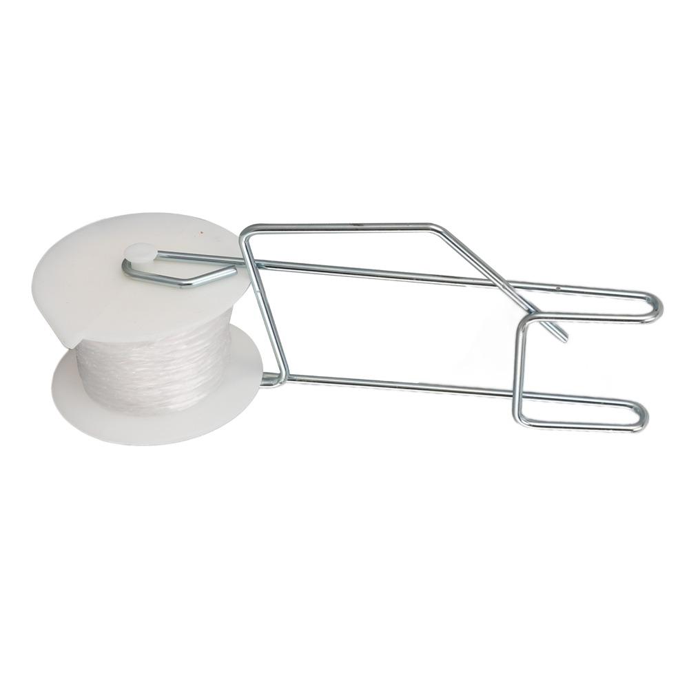 20PCS Galvanized Steel Wire Tomato Roller Hooks PP Rope Easy To Use Tomato Support Hooks Adjustable 15m /49.2ft Length