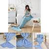 Mermaid Tail Blanket For Teens With Faux Cashmere Material Cozy Gift For Spring And Autumn Use