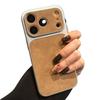 iPhone17PROMAX 17" Large Suede Phone Case: Fits Apple 16, High-End 15-Hole Design