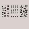 Cute Cat Head Flat Sticker Cartoon Animal Guka DIY Handbook Decoration Kawaii Stickers Stationery