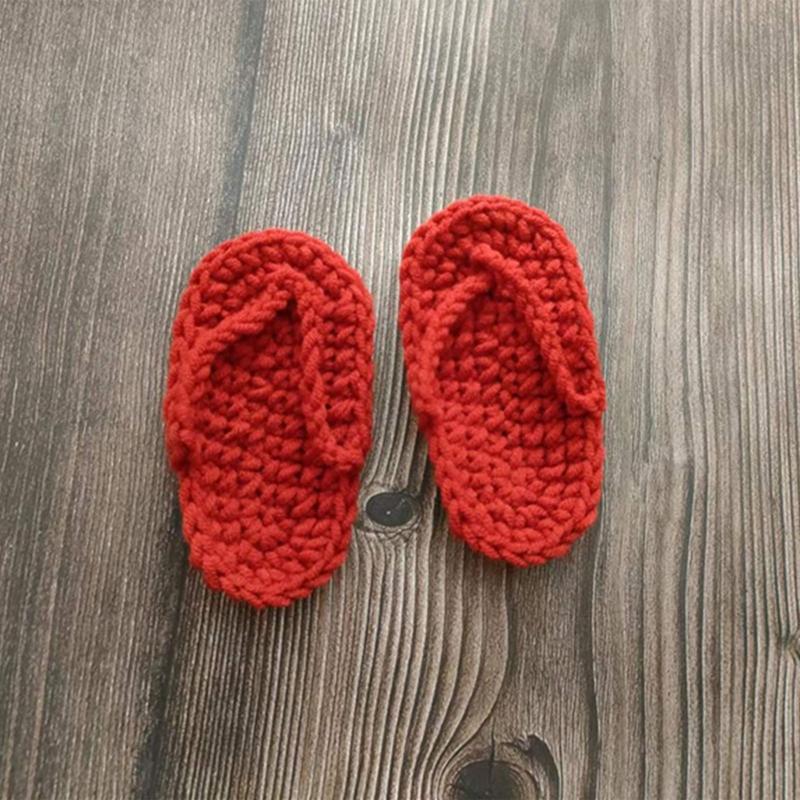 Lovely BabeBorn Accesorios Picture Outfits Crochet Flip-flops Multicolors Boy / Girl Costume Flip-flops Set 0-2 Month