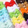 40pcs Solid Color Webbing Bow Hair Clip Children's Boutique Bangs Hair Clip Random 4 Sets of Hair Clips