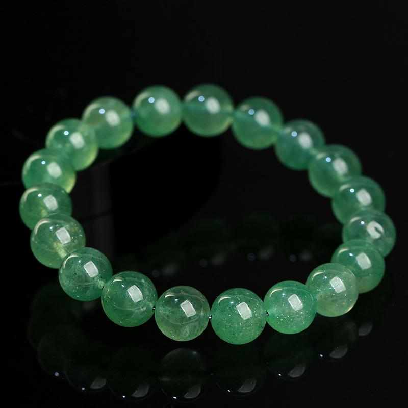 Hongchu Crystal Green Strawberry Crystal Bracelet DIY Jewelry green strawberry crystal beads Scattered beads