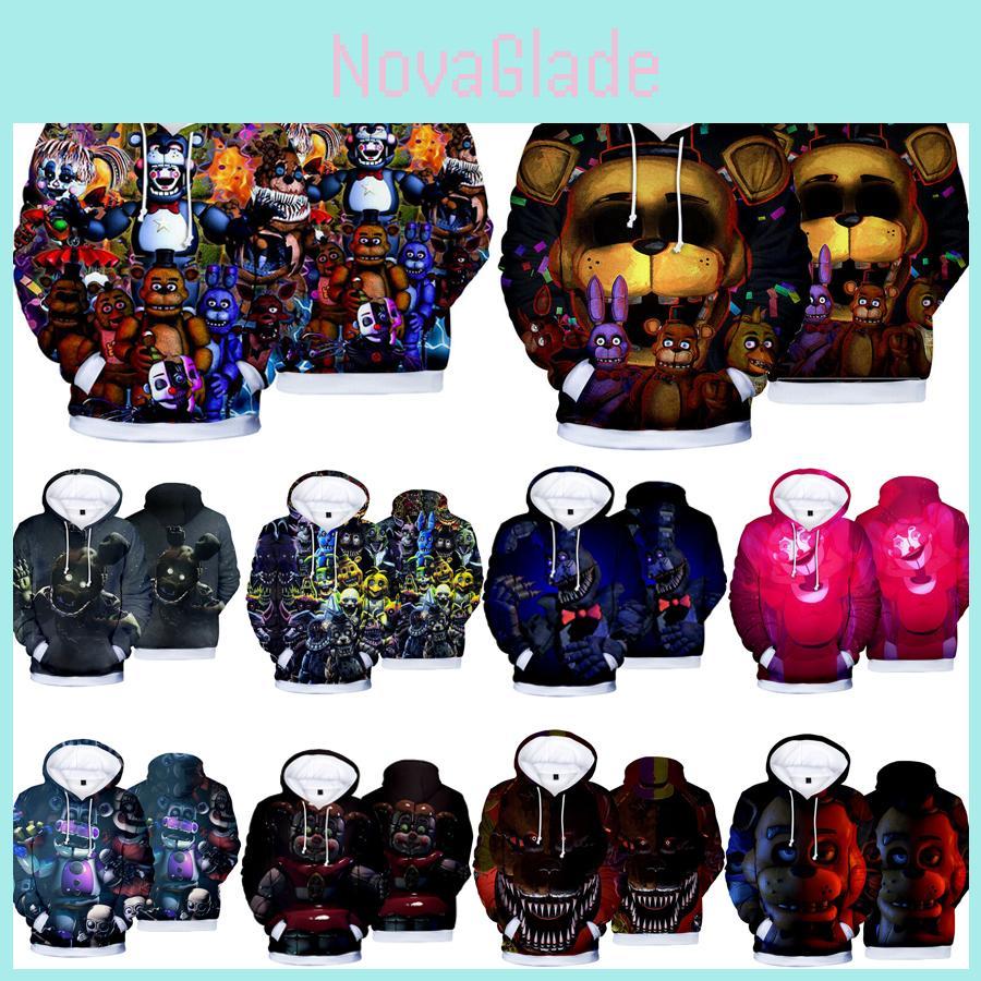 Gemütlicher Anime Five Nights At Freddy's Hoodie Pullover mit weichem, bequemem Stoff