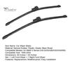 Natural Rubber Wiper Blades 2Pcs/Set Car Windshield for BMW 5 Series 1995-2004 E39 Automotive Replacement Parts 525i 528i 530i 540i M5, 26/22-Inch All