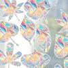 3 Sheets Rainbow Leaf Window Clings Prism Static PVC Window Decals for Bird Strike Prevention Reusable Window Sticker for Glass Doors Windows