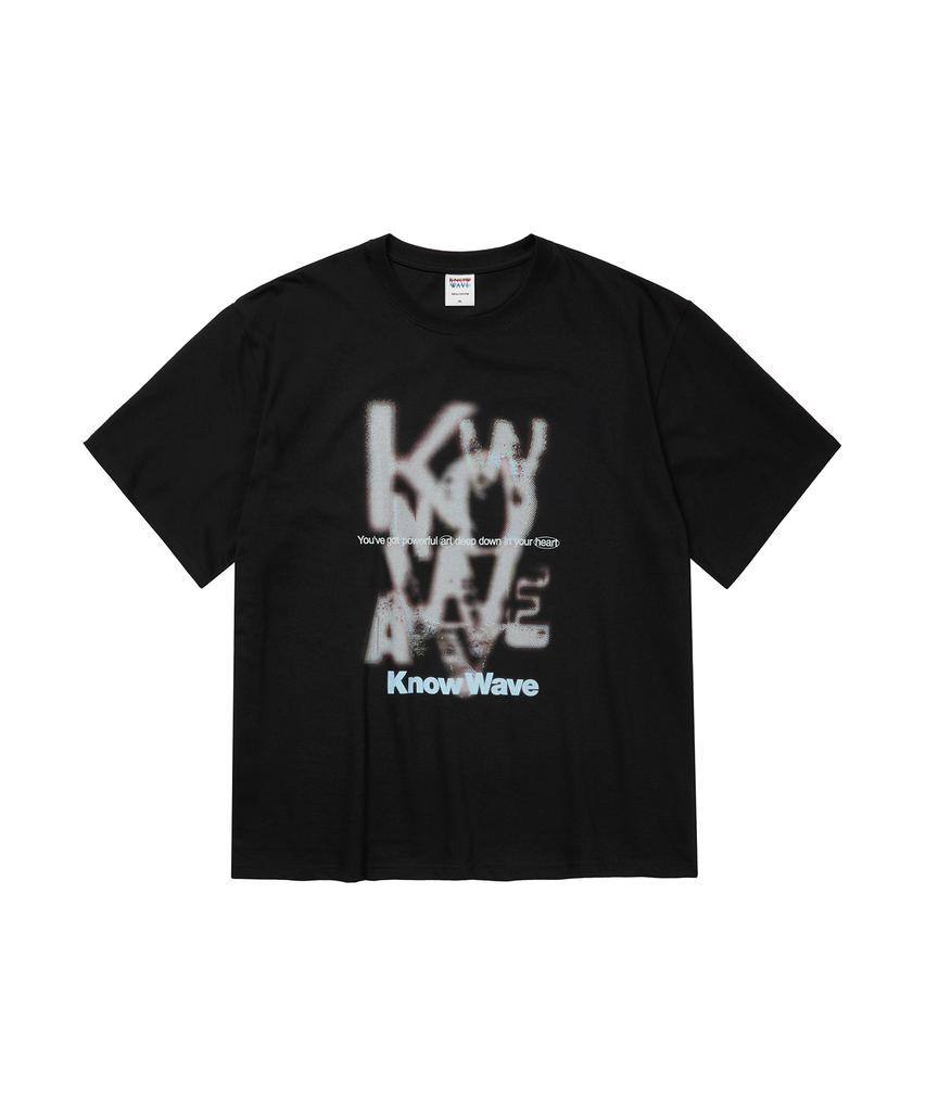 KNOW WAVE Disbandment Logo Tee Kn25T003Blk (Black)