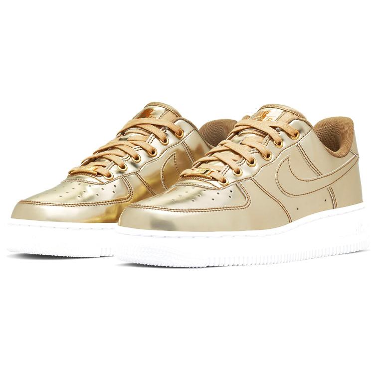 New Nike Air Force 1 Low Metallic Gold Women's CQ6566-700