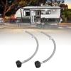 2pcs RV Pigtail Hose Connector 15inch 1/4in NPT High Pressure 2 Stage Auto Changeover Regulator Pigtail Hose for RV Van Trailer