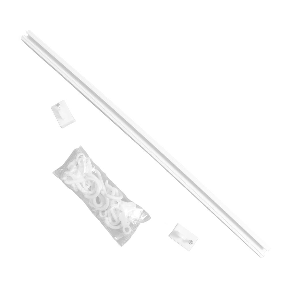 Non Punching Track Row Hooks Plastic Cabinet Hook Multifunctional Long Row Hook  Kitchen