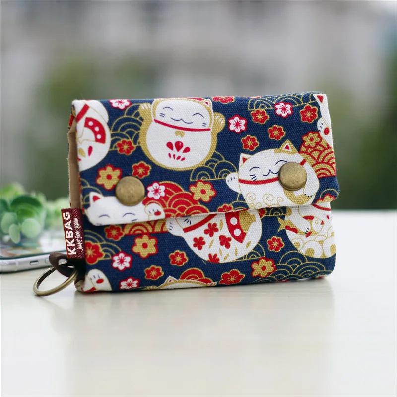Canvas Cartoon Totoro Katze Gedruckt Hund Damen Faltbare Kurze Geldbörse Organizer Niedliche Mini Geld Schlüssel Tasche Münzbeutel für Kinder