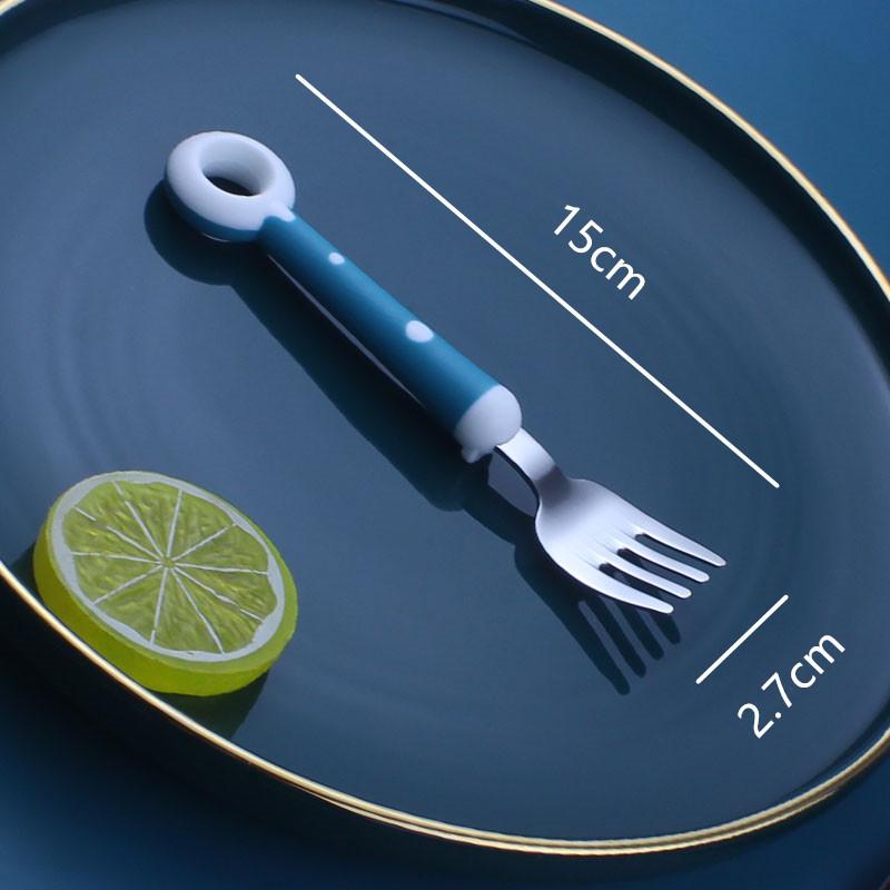 Baby Spoon Fork Gadgets Children Utensil Creative Cartoon Set 304 Stainless Steel Toddler Dinnerware Infant Feeding Portable