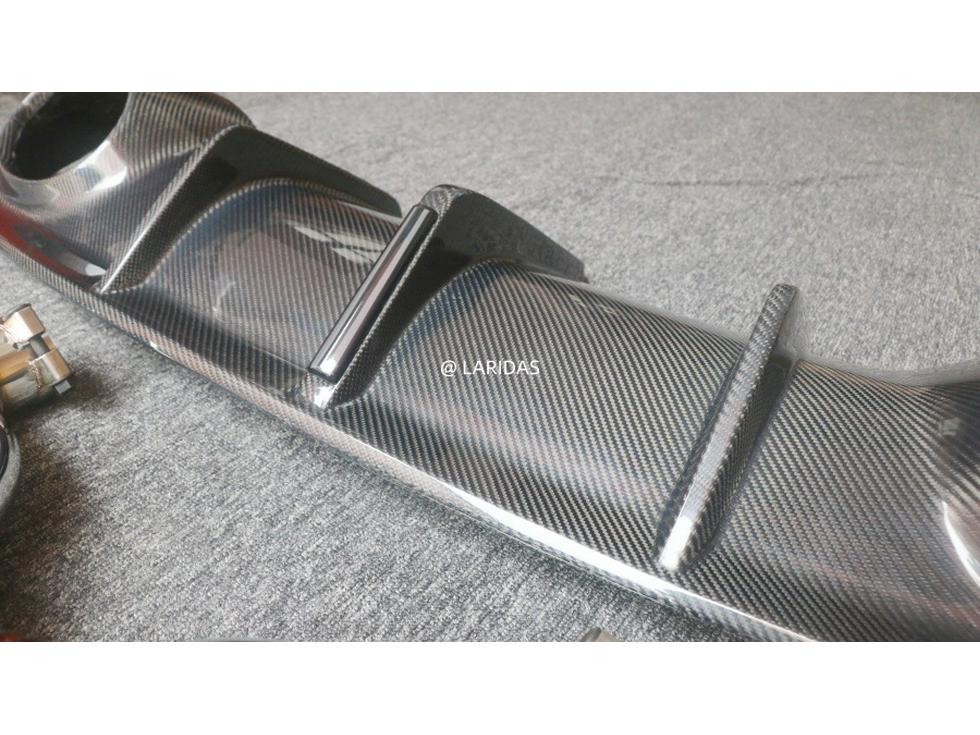 RS-Style Carbon Fiber Rear Diffuser for Jaguar XF 2016-2019