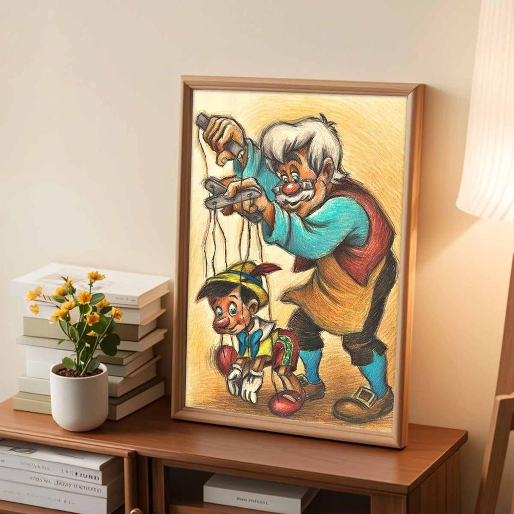 5D Diy Diamond Painting Marionette Full Drill Rhinestones Mosaic Embroidery Handmade Products Home Decor Gift