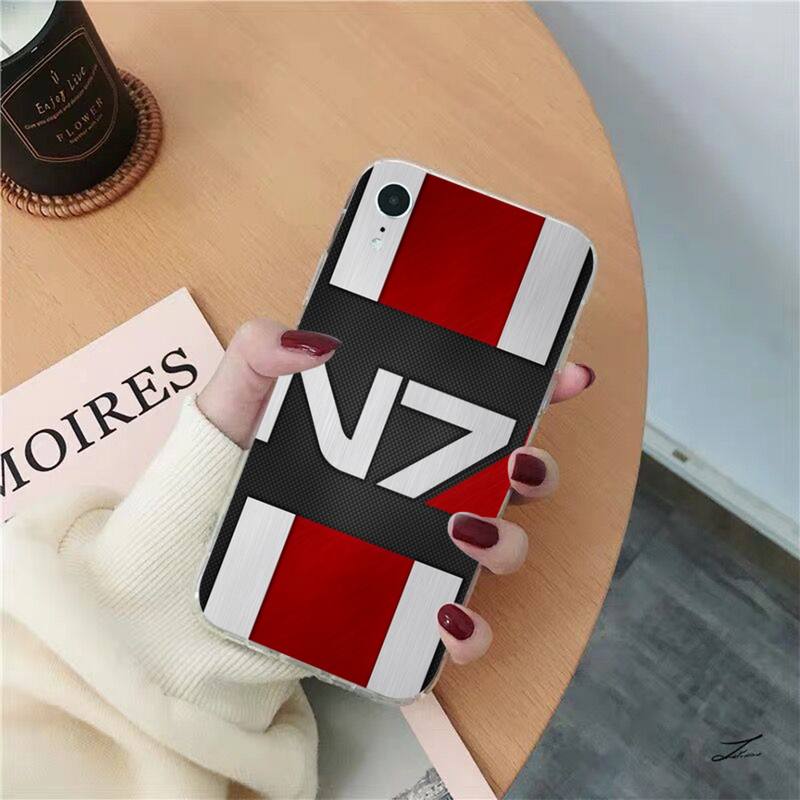 N7 Mass Effect Phone Case for iPhone 8 7 6 6S Plus X SE 2020 XR XS 14 11 12 13 Mini Pro Max Mobile Case
