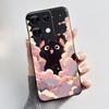 Anti-scratch Phone Case For Umidigi G9 5G Soft Silicone Black Casing Unique Design Happy Milk Tea Rabbit Pattern Candy Shell