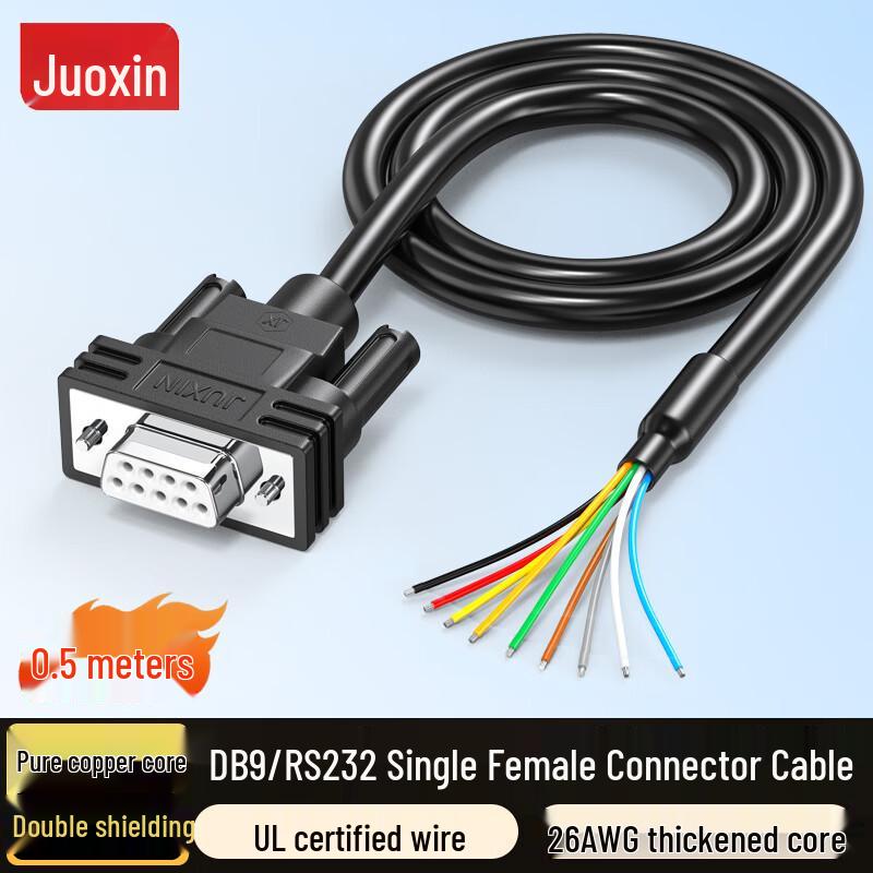 JUXIN Industrial D-SUB Serial Port Cable 0.5m
