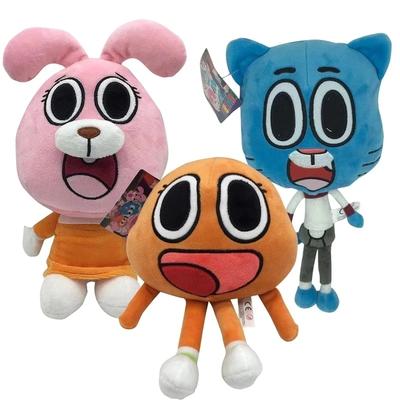 25CM Süßes Katze Hase Plüschtier Geburtstagsgeschenk Geschenke Für Kinder KinderCartoon Erstaunliche Welt Gumball Darwin Anais Plüschpuppe