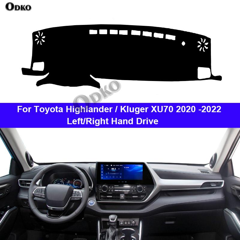 Car Inner Dashboard Cover For Toyota Highlander Kluger XU70    Auto Dash Mat Carpet Cape Sun Shade Dashmat Pad