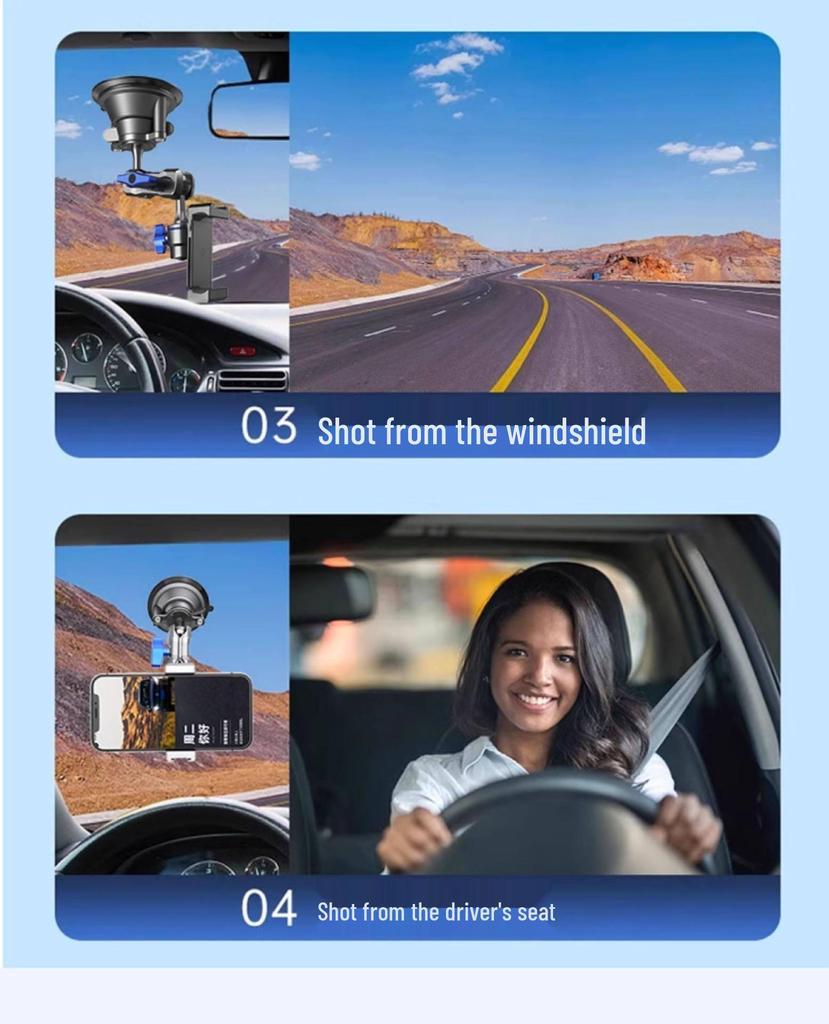 New Anti-Shake In-Car Suction Cup Mount for DSLR Cameras and Vlogging