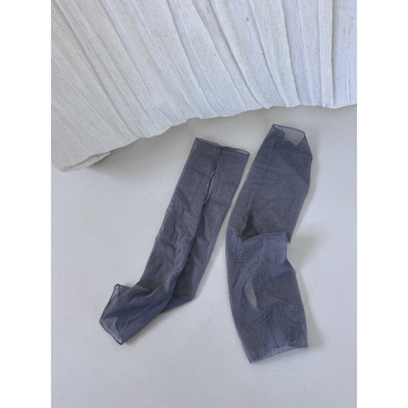 Summer Breathable Mesh White Socks for Children, Plain Color, Mid-calf Ankle Socks, Half-length Socks