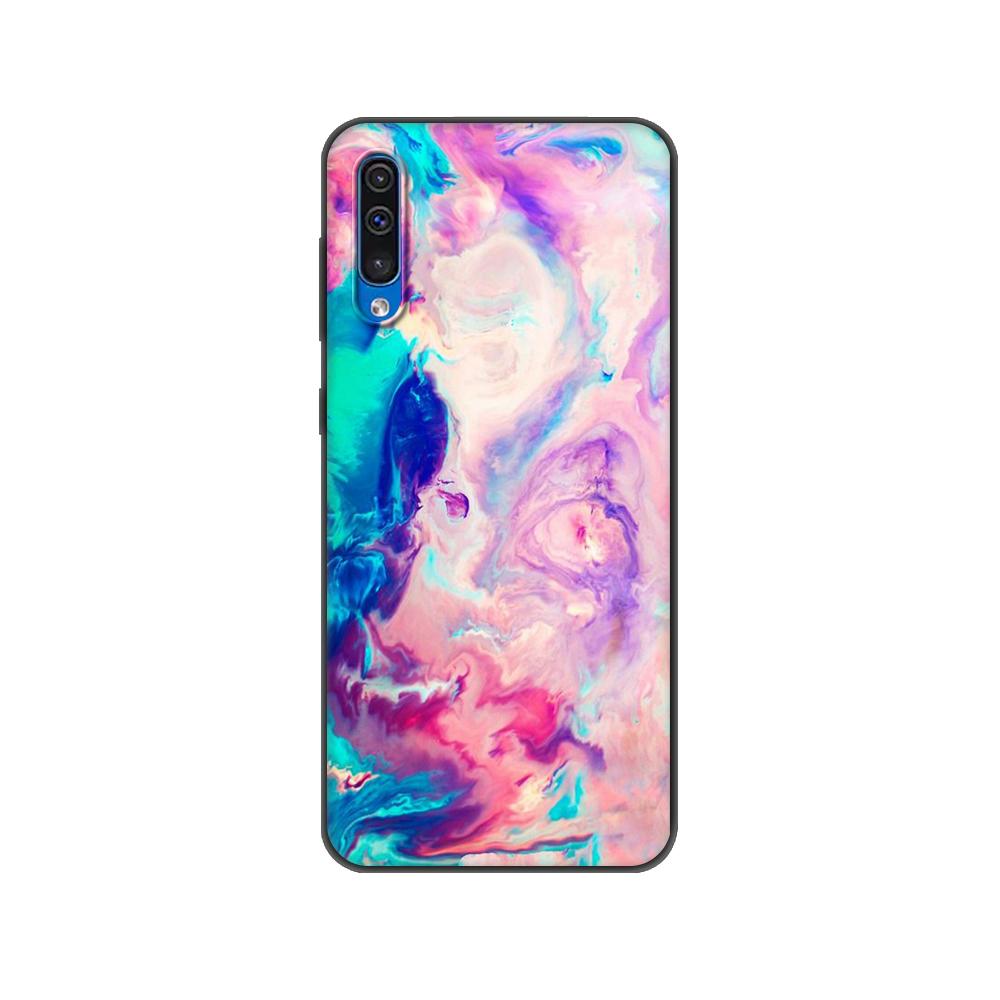 Black tpu Case For Samsung Galaxy A50 50S A30S A10 A01 A11 A21S A31 A41 A51 A71 M21 M30S S10LITE NEW design beautiful watercolor