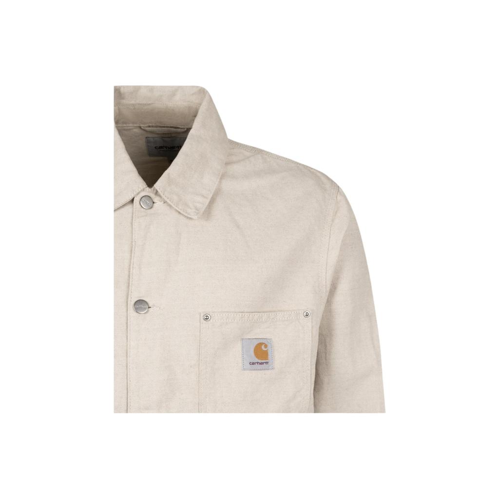 Carhartt WIP Solid Color Logo Button Long Sleeve Jacket Men jackets I035552-05-02