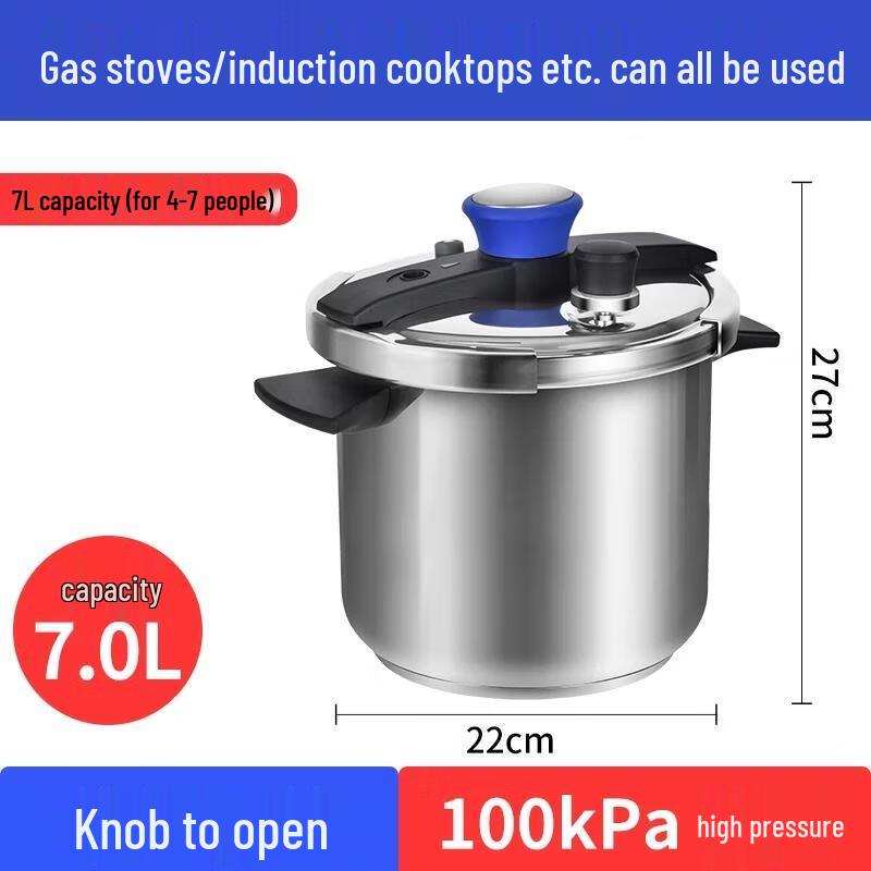 Shuangxi Cool Spin Clamp 7L Stainless Steel Pressure Cooker
