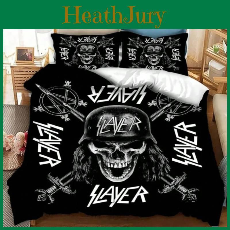 Slayer Heavy Metal Music Bedding 3pcs With Modern Minimalist Style For Kids Room